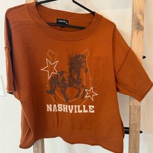 Originality Rust Orange Nashville Sweater S